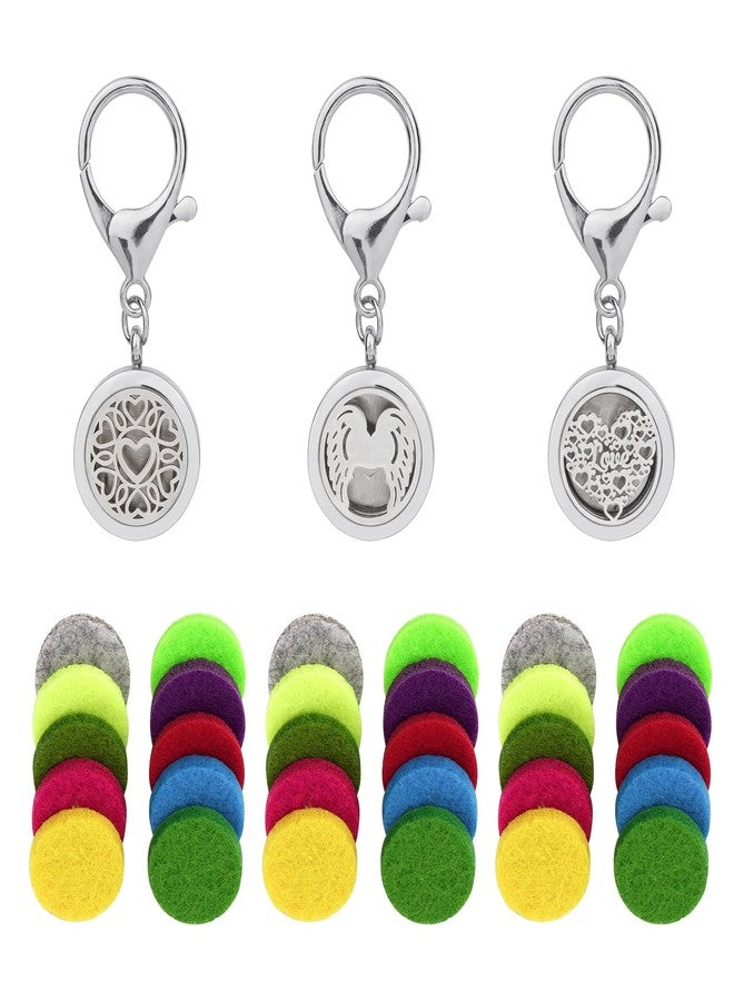 SHIDOW Essential Oil Diffuser Keychain, Aromatherapy Keychain Diffuser for Women, Valentine's Day Gifts (3 Set) - Image 1